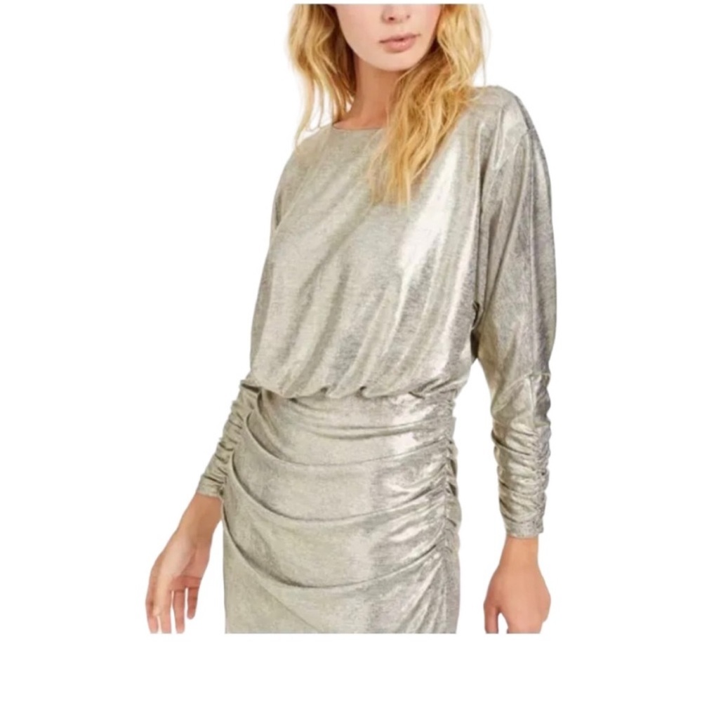 Vince Camuto Metallic Stretch Dress